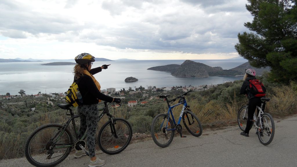 Sunset biking in Nafplio