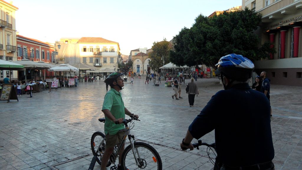 Sunset biking in Nafplio